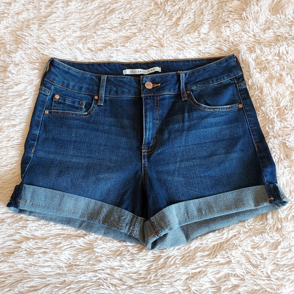 Juniors Celebrity Pink denim shorts
